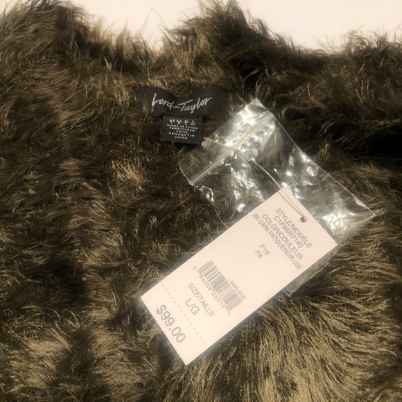 2/$50 Lord &Taylor FauxFur Open Front Cardigan NWT - Picture 5 of 7